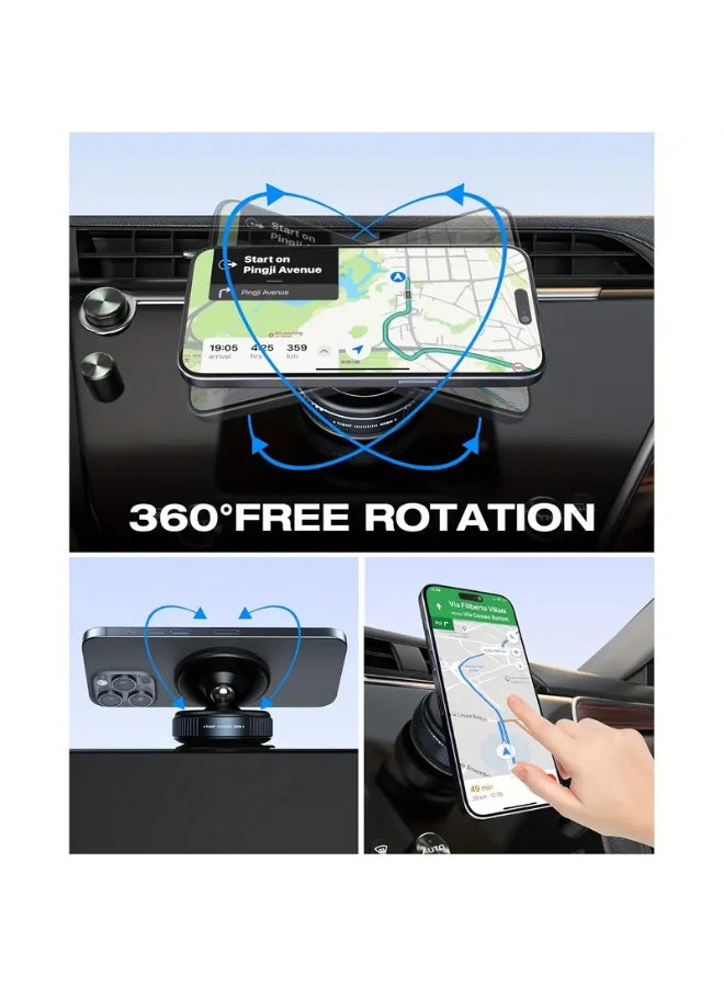 Arabash Adjustable Vacuum Magnetic Suction Cup Phone Holder, Suitable for Car/Gym/Mirror/Smooth Surfaces Hands-Free Stand, Compatible with All Smartphones - Image 4