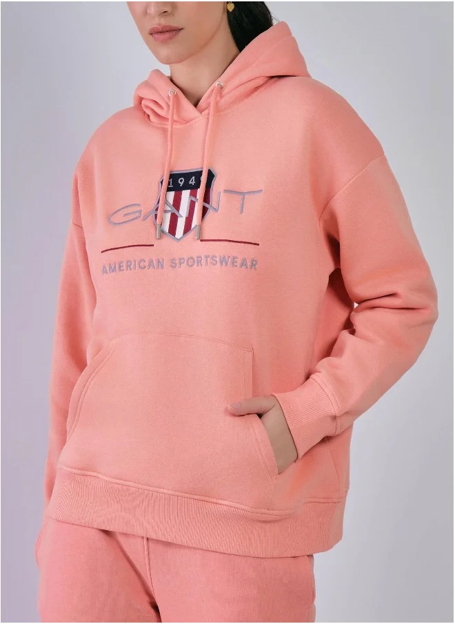 غانت Relaxed Fit Archive Shield Hoodie