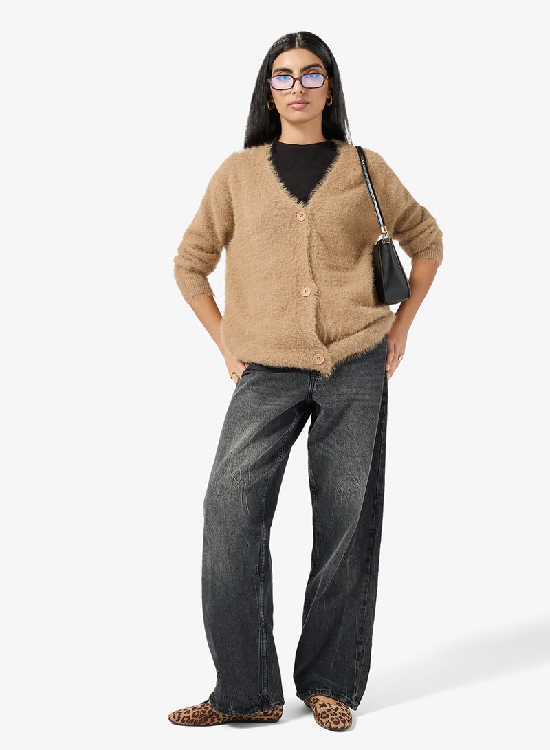 ايلا كارديجان بأزرار مريح - Image 4