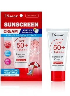 Sunscreen Cream Retinol And Lemon Extract SPF 50 PA+++ 50 g