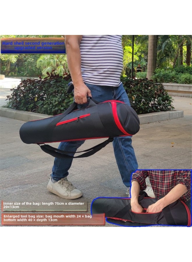 Photo Rack Tripod Bag Thickened Hard Shell Tripod Bag Cantilever Gimbal 3D Gimbal Bracket Tripod Storage Bag-Color:Hard Shell Second Generation: 75cm*diameter 20*13✦✦  - Image 1
