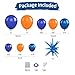Sowide Orange Blue Balloon Garland Arch kitOrange and Royal Blue Balloons With Star Foil Balloons for Birthday Decoration Wedding Baby Shower Engagement DIY De - Image 4