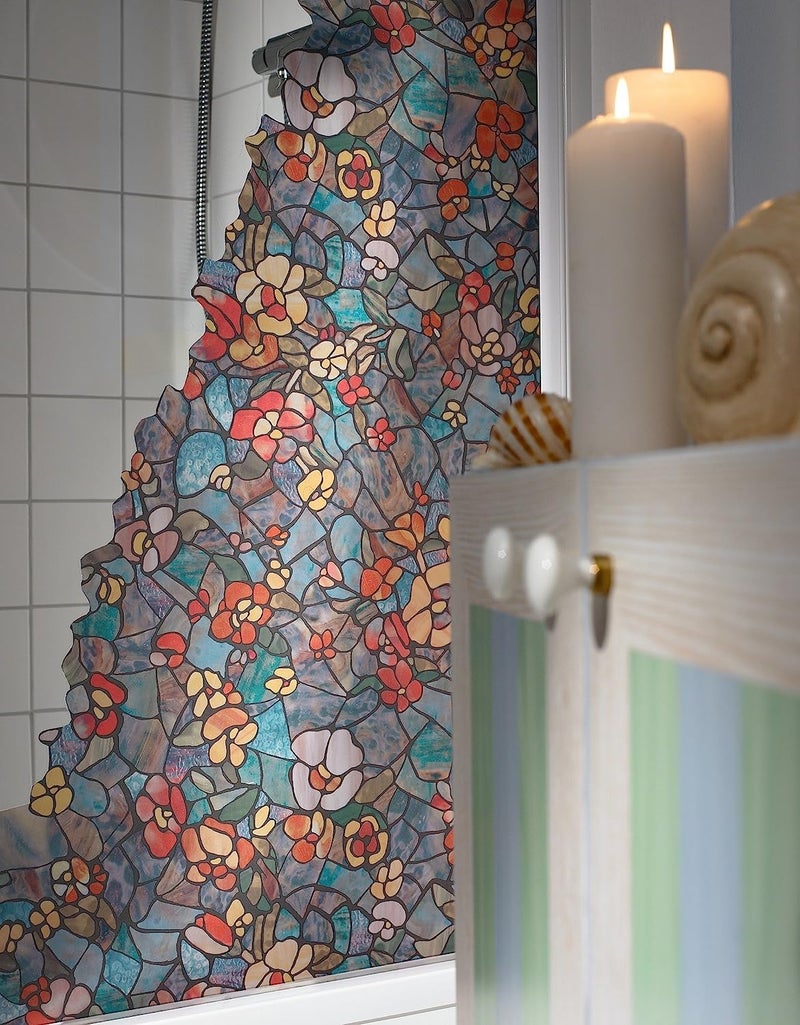 d-c-fix 346-0431 Self-Adhesive Privacy Glass Window Film, Venetian Garden, 17" x 78" Roll, - Image 4