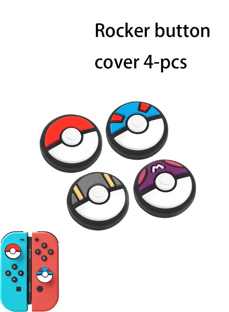 Switch Joystick Caps, Anti-Slip Thumb Grips, Compatible with Nintendo Switch/NS Joy-Con, 4 Pcs Set - Image 1