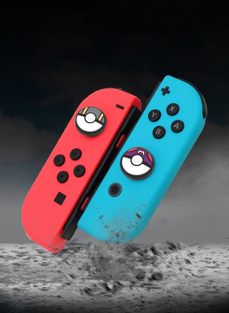 Switch Joystick Caps, Anti-Slip Thumb Grips, Compatible with Nintendo Switch/NS Joy-Con, 4 Pcs Set - Image 2