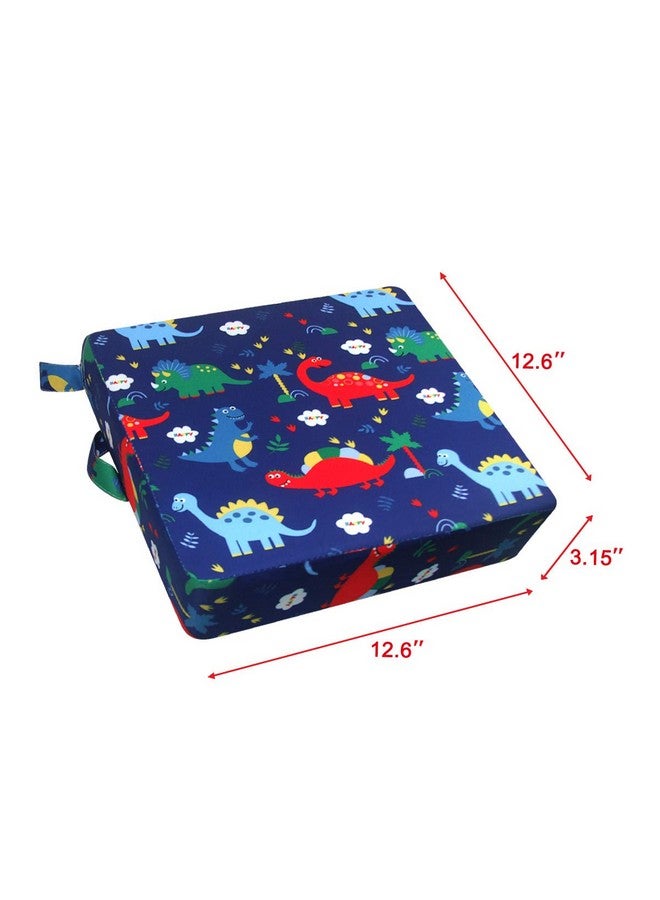 SUNMALL Dining Chair Heightening Cushion Portable Dismountable Adjustable Highchair Booster For Baby Toddler Kids Infant Washable Thick Chair Seat Pad Mat (Dark Blue)  - Image 3