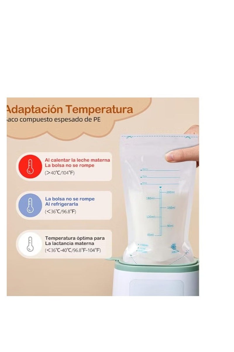 Nimomed Convenient Breast Milk Storage Solution: Nimo Breast Milk Storage Bags, 200 ml, Pack of 20 - Image 2