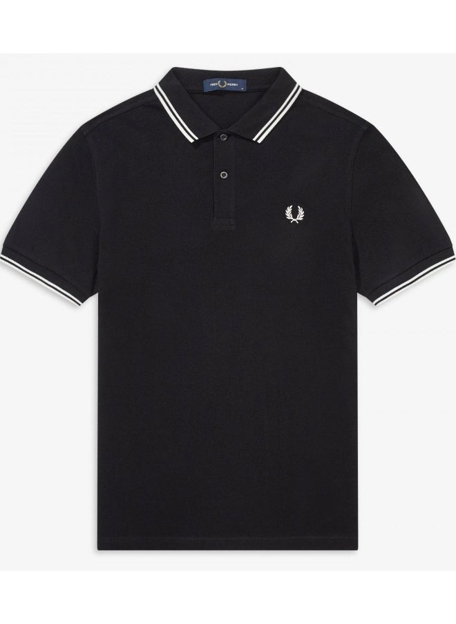 FRED PERRY Essential Logo Printed Polo Shirt  - Image 1