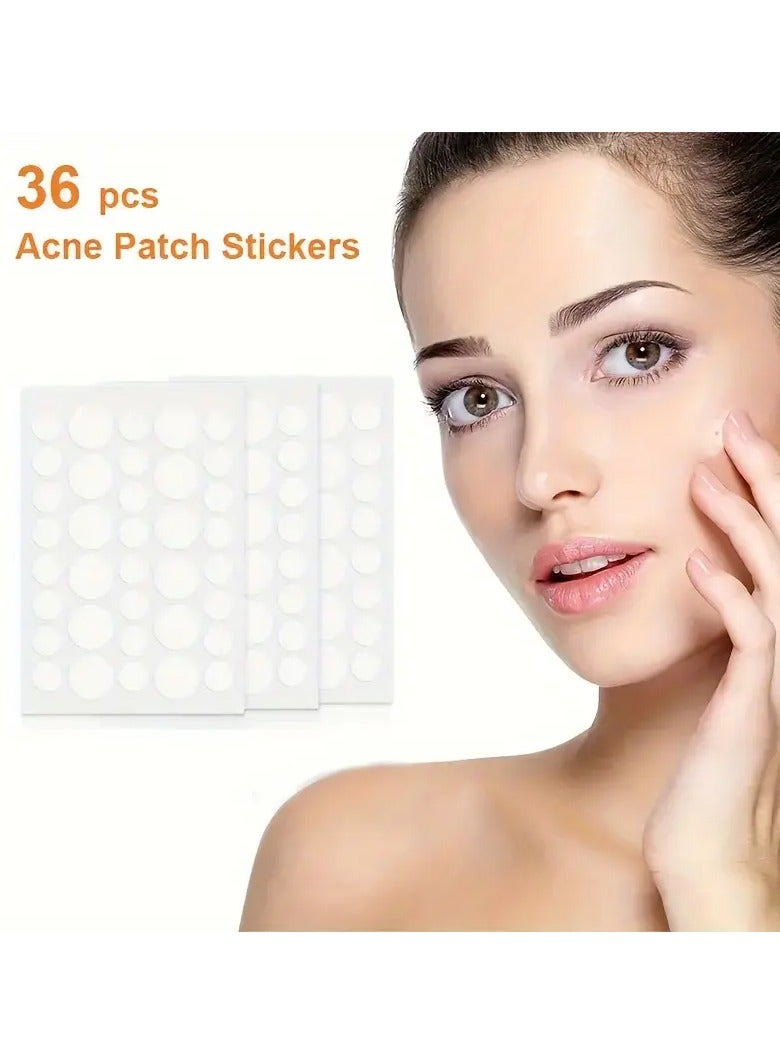 يوكانبي 36pcs، ملصقات غطاء حب الشباب غير المرئية، لتغطية البثور والعيوب، ملصقات بقع الوجه والجلد - Image 1