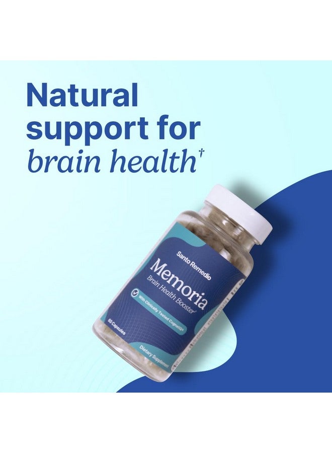سانتو ريميديو ميموريا، معزز صحة الدماغ، يساعد على تقوية الاتصالات العصبية، يساعد على تحسين الانتباه والذاكرة والتركيز، 30 وجبة، خالٍ من الجلوتين، غير معدّل وراثيًا - Image 2