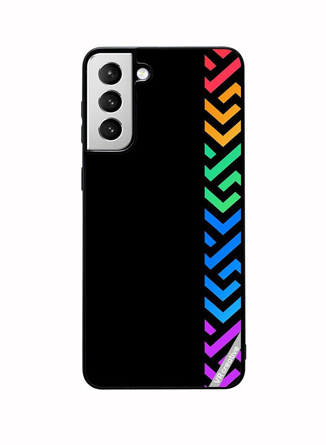 VR CREATIVE Protective Case Cover For Samsung Galaxy S22 Plus 5G Abstract Design Multicolour - Image 1