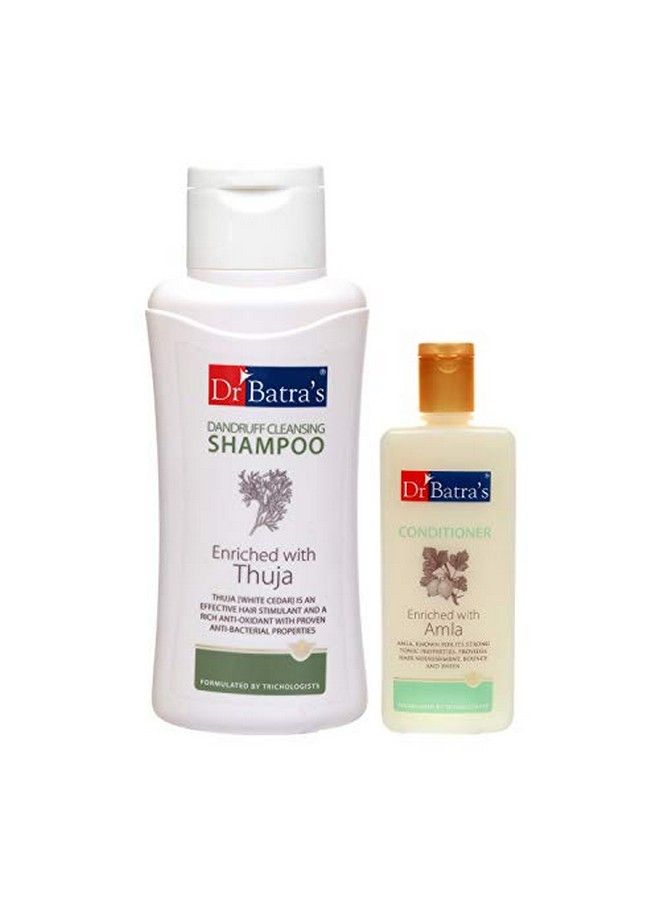 Dr Batra's Dandruff Cleansing Shampoo 500 Ml And Conditioner 200 Ml (Pack Of 2 Men And Women)  - Image 1