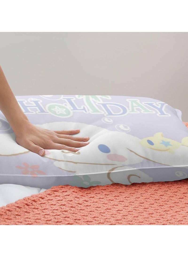 general Cinnamoroll Bedding Full Size Kawaii Cartoon Puppy Super Soft Comforter Set Kids Adult Microfibre Duvet Cover with Pillowcase Girls Teen Bedroom Bed Set - Image 3