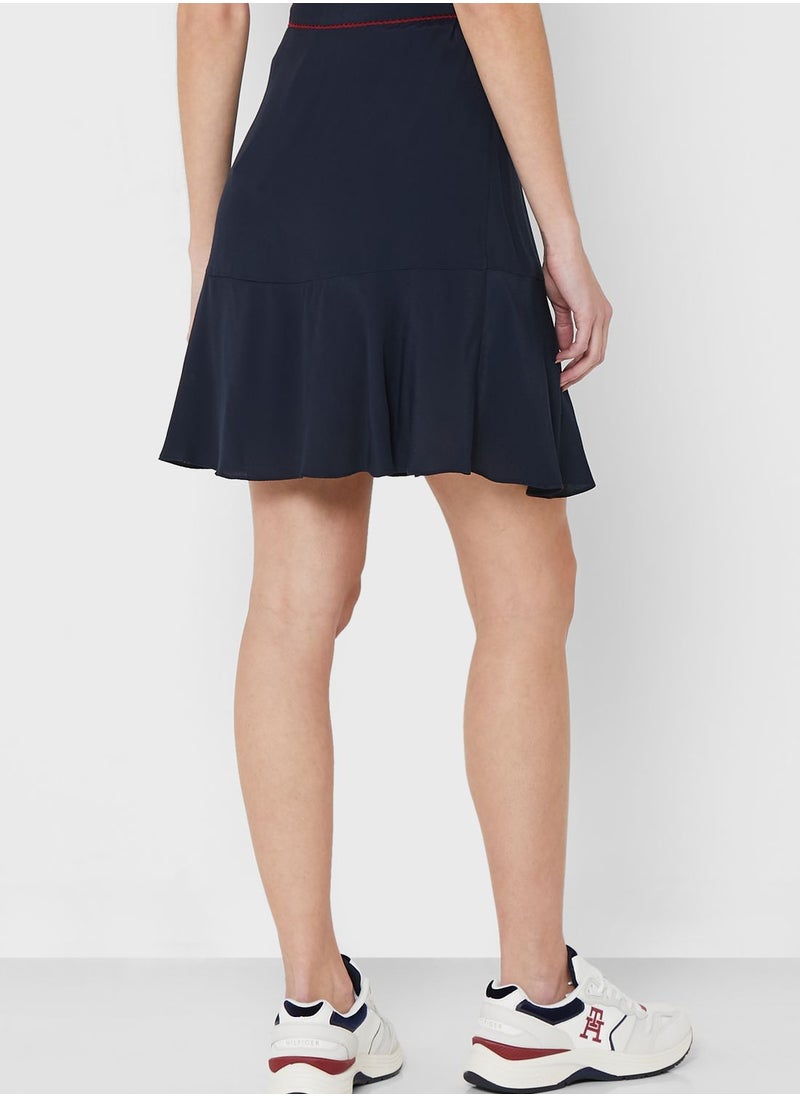 TOMMY HILFIGER - High Waist Stripe Detail Skirt - Image 1
