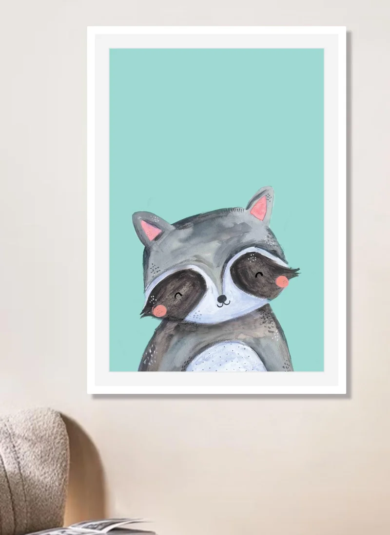 Drawdeck Woodland Racoon On Mint