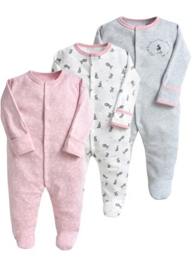 ريدمابليتيك بدلة زحف للأطفال من ثلاث قطع مصنوعة من القطن - Image 1