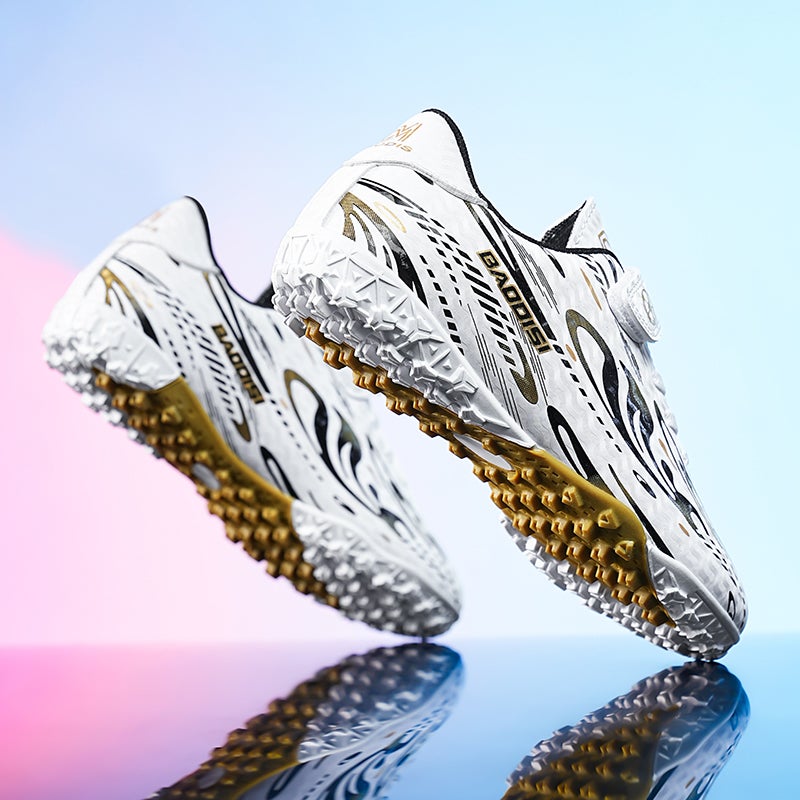 Hydrogen Cloud Children'S Football Shoes Men'S Broken Spike Long Spike Elementary School Boys' Lace-Free Sneakers - Image 4