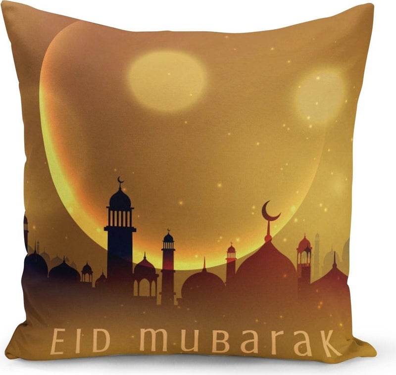 Filamente Ramadan Special Patterned Double Sided Digital Printed Cushion Cover 