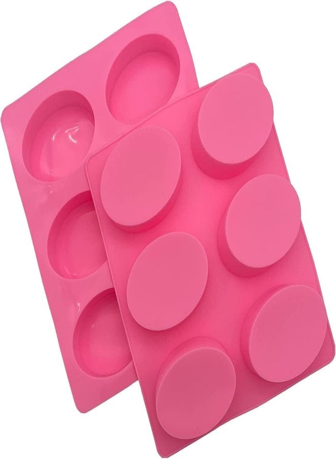 KITCHOOK Silicone Chocolate Mould Oval Shape Silicone Soap Molds with 6 Cavities Multicolor 100gm (Pack of 1) AJ 345 - Image 3