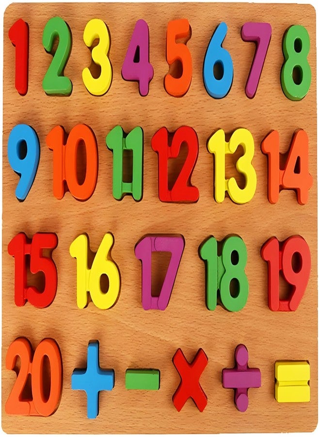 DISHVY® Toddler Wooden Number/Counting Learning Toys, Educational Preschool Toys, Baby Shower Gift, Set of 2 (Only Numbers) - Image 1