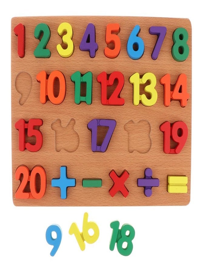 DISHVY® Toddler Wooden Number/Counting Learning Toys, Educational Preschool Toys, Baby Shower Gift, Set of 2 (Only Numbers) - Image 2