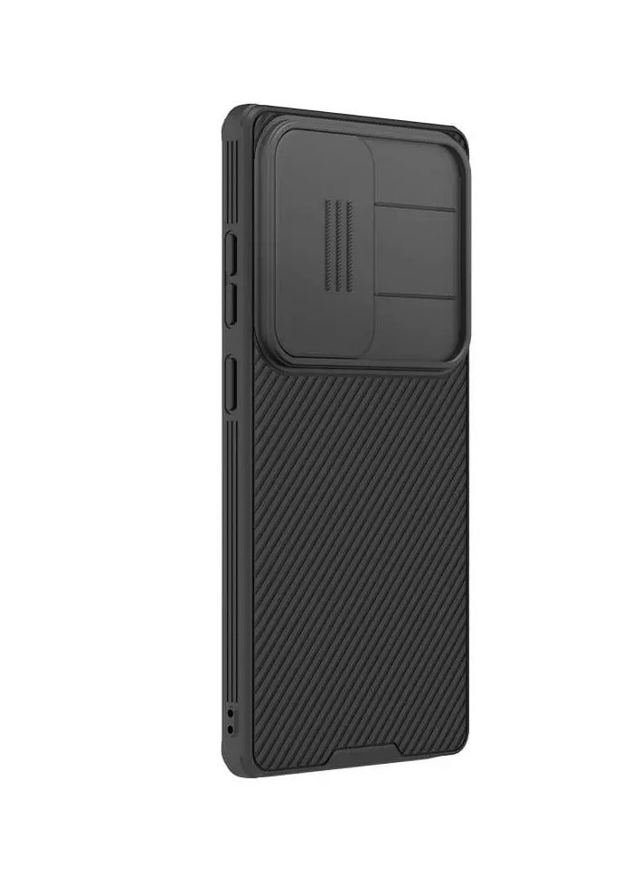 Nillkin CamShield Pro Case for Samsung Galaxy S25 Ultra – Slide Camera Cover, Durable PC+TPU Material, All-Around Protection (Black) - Image 5