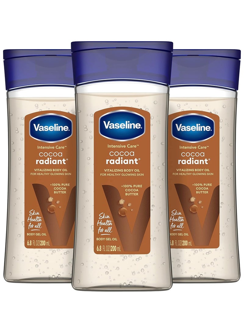 Vaseline Intensive Care Cocoa Radiant Body Oil 3 x 200ml - Image 3