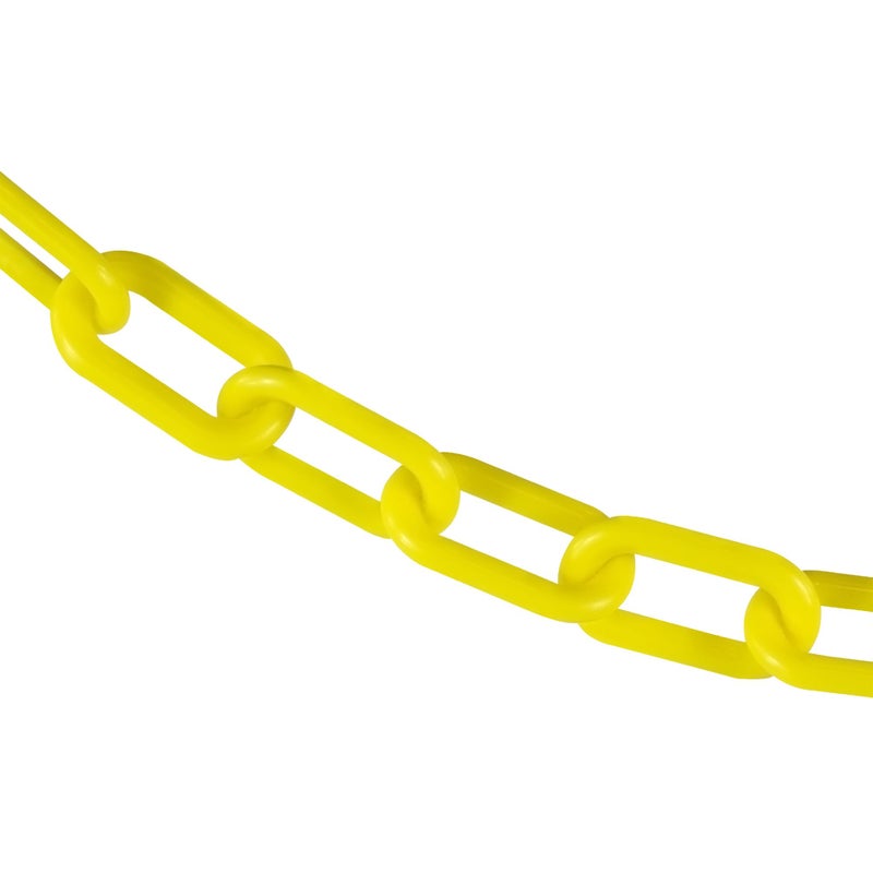 Mr. Chain Plastic Barrier Chain, Yellow, 2-Inch Link Diameter, 100-Foot Length (50002-100), 100 feet Length - Image 3