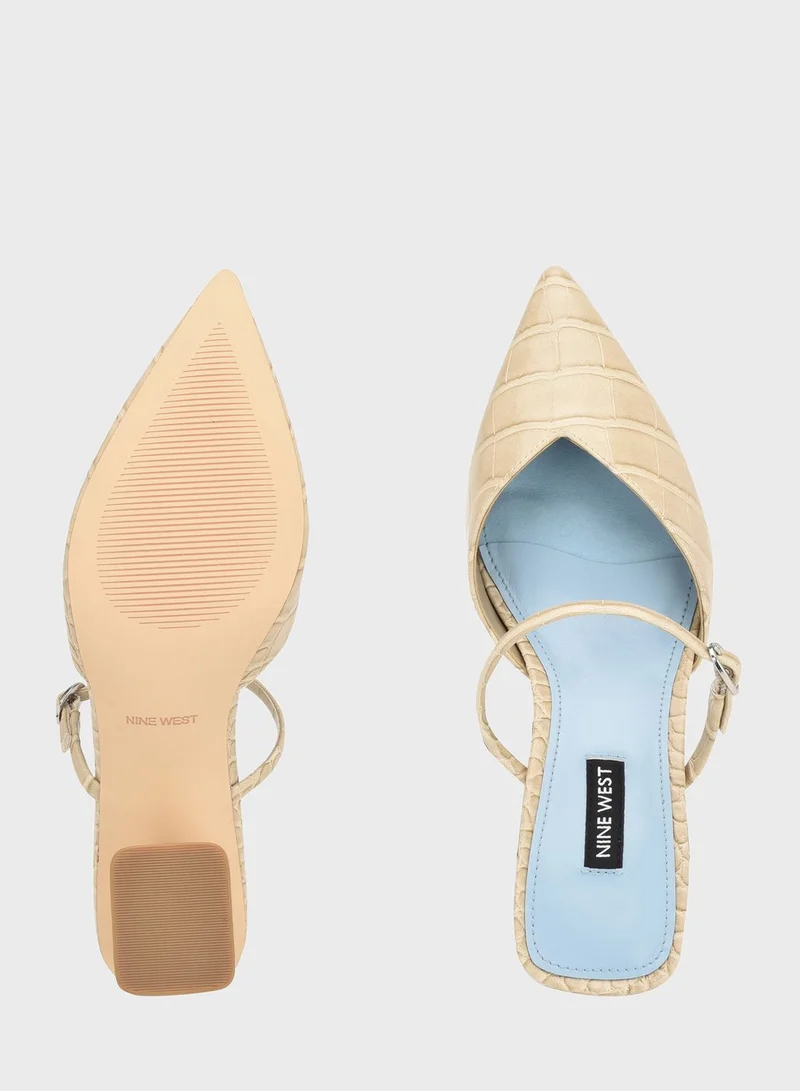NINE WEST Pointed Toe High Heel Espadrilles
