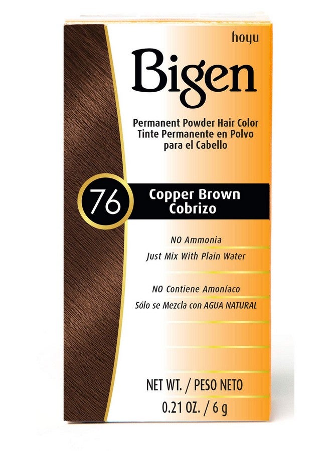 Bigen 76 بني نحاسي مسحوق بيجين دائم 3 عبوات - Image 1