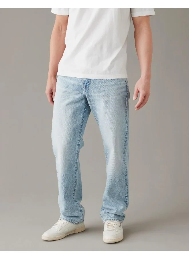 American Eagle Light Wash Straight Fit Jeans