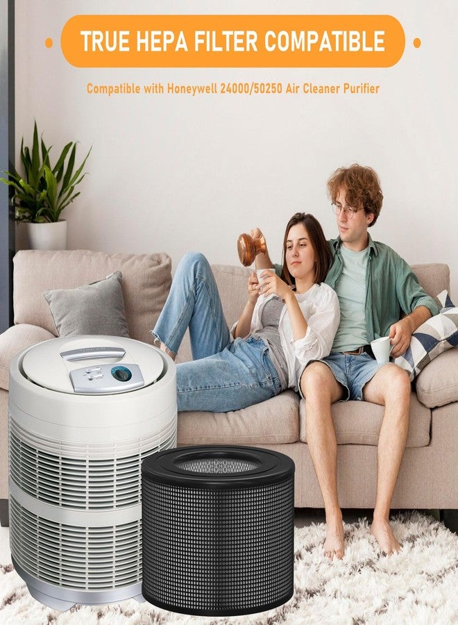 Allisfresh 10500 True HEPA Filter Replacement Kit Compatible with Honey-well 10500 (EV-10) 17000 17000-S 17005 Air Cleaner Purifiers, Part Number 20500 (1 HEPA + 2 Carbon Pre-Filter) - Image 4