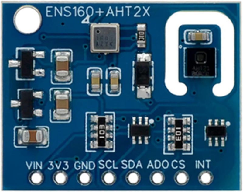 Air Quality Sensor: ENS160 + AHT21 Compact All-in-one Solution - Accurate CO2 TVOC Temperature Humidity Monitoring for Indoor Environmental Tracking Systems - Image 3