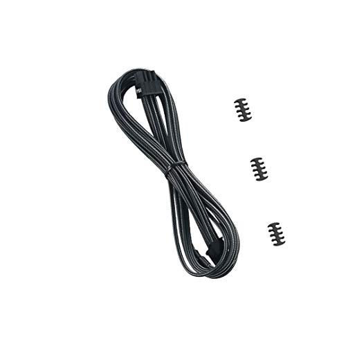 CableMod C-Series Classic ModMesh Sleeved 8-pin PCI-e Cable for Corsair Type 4 RM Black Label/RMi/RMX (Carbon, 60cm) - Image 1