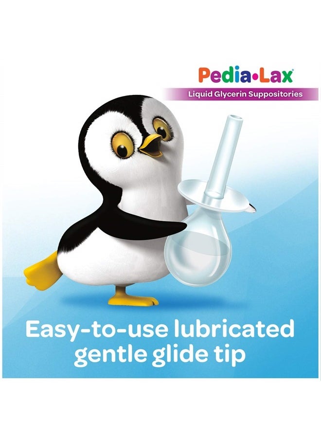 Pedia-Lax - Laxative Liquid Glycerin Suppositories for Kids, Ages 2-5, 6 CT, 3 Pack - Image 1