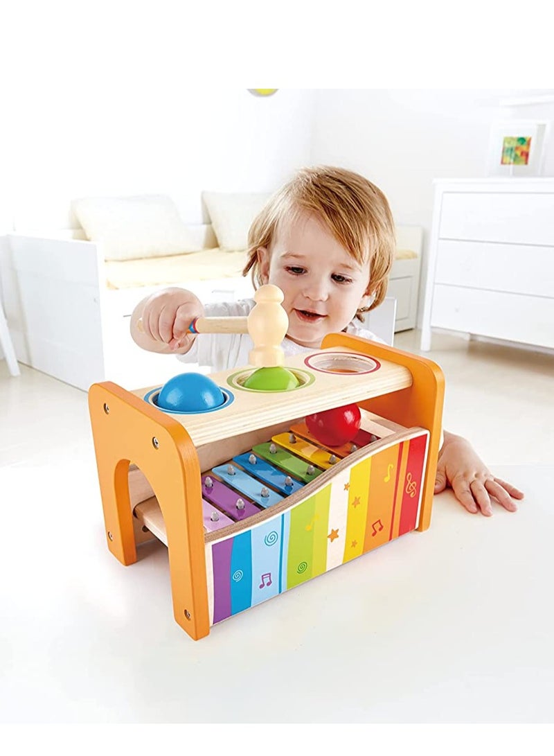 Pound u0026 Tap Bench With Slide Out Xylophone Award Winning Durable Wooden Musical Pounding Toy For Toddlers, Multifunctional And Bright Colours - Image 4