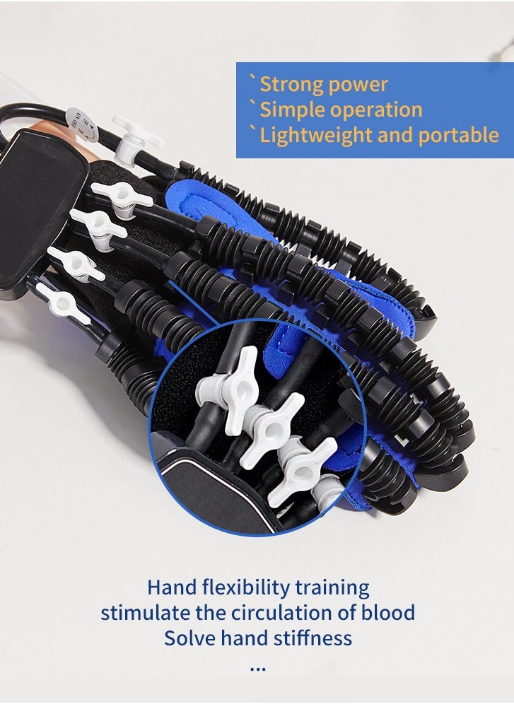 Arabest Rehability Robot Gloves Hand Stroke Recovery Equipment Hand Dysfunction Patient Training Device Stroke Hemiplegia Finger Orthosis for Long Term Relief Finger Cramps  - Image 3