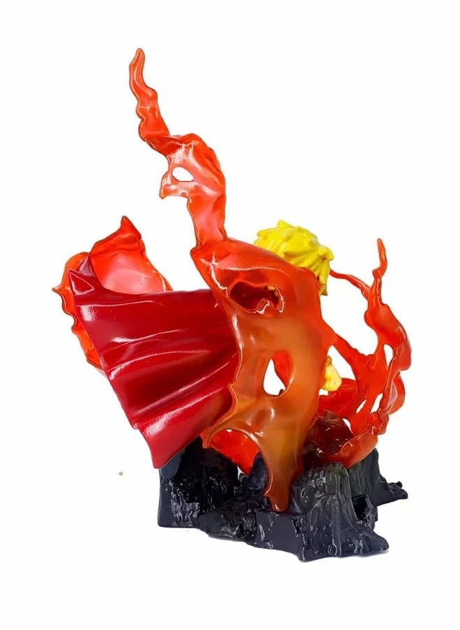 One Piece One Piece Devil's Wind Leg Sanji Action Figure Decorative Resin Sculpture Home Decor Statue, Art Figurine Home Ornament Decoration for Office, Living Room, Bedroom, Book Shelf, TV Cabinet, Desktop  - Image 2