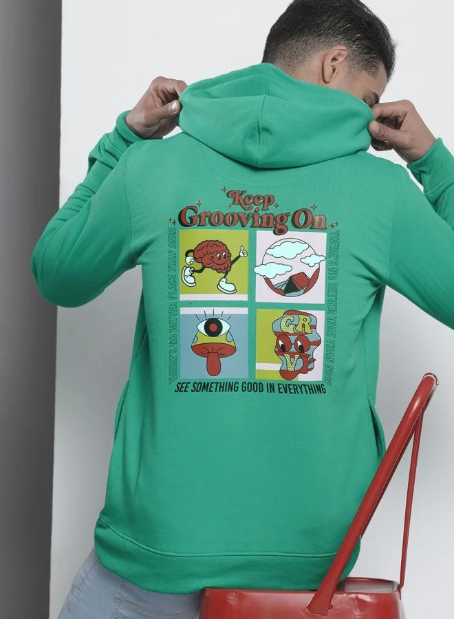The Indian Garage Co  The Indian Garage Co Men Regular Fit Printed Round Neck Full Sleeves Sweatshirt  | Best Price UAE