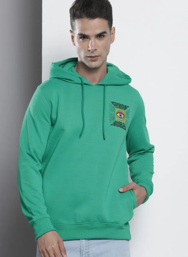The Indian Garage Co Men Regular Fit Printed Round Neck Full Sleeves Sweatshirt