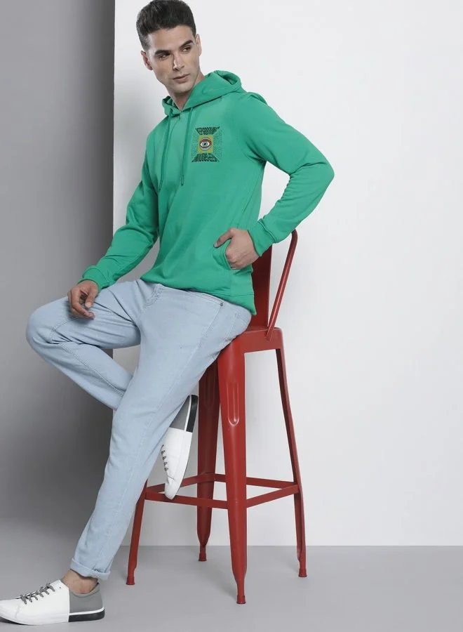 The Indian Garage Co  The Indian Garage Co Men Regular Fit Printed Round Neck Full Sleeves Sweatshirt  | Best Price UAE