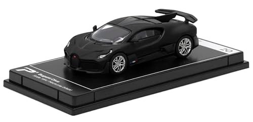 PosterCars 164 Scale Bugatti Divo Nocturne Black Hypercar League Collection No20 - Image 1