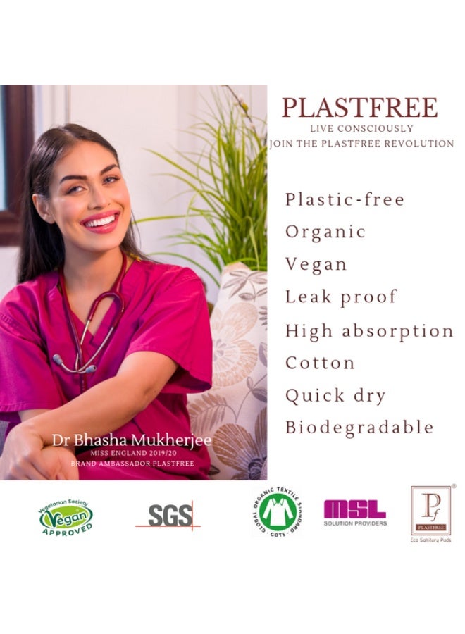 PLASTFREE 100% Organic Cardboard Applicator Tampons - Regular - Image 4