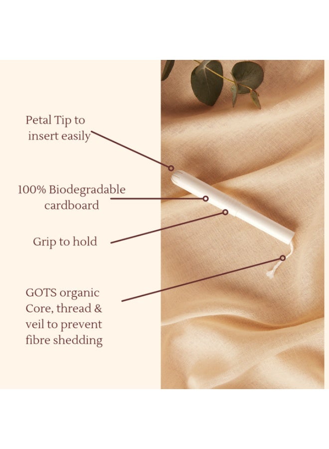 PLASTFREE 100% Organic Cardboard Applicator Tampons - Regular - Image 5