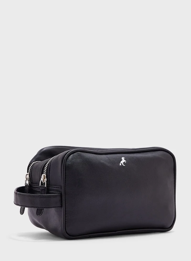 Robert Wood Dual Compartment Travel Toiletry Bag