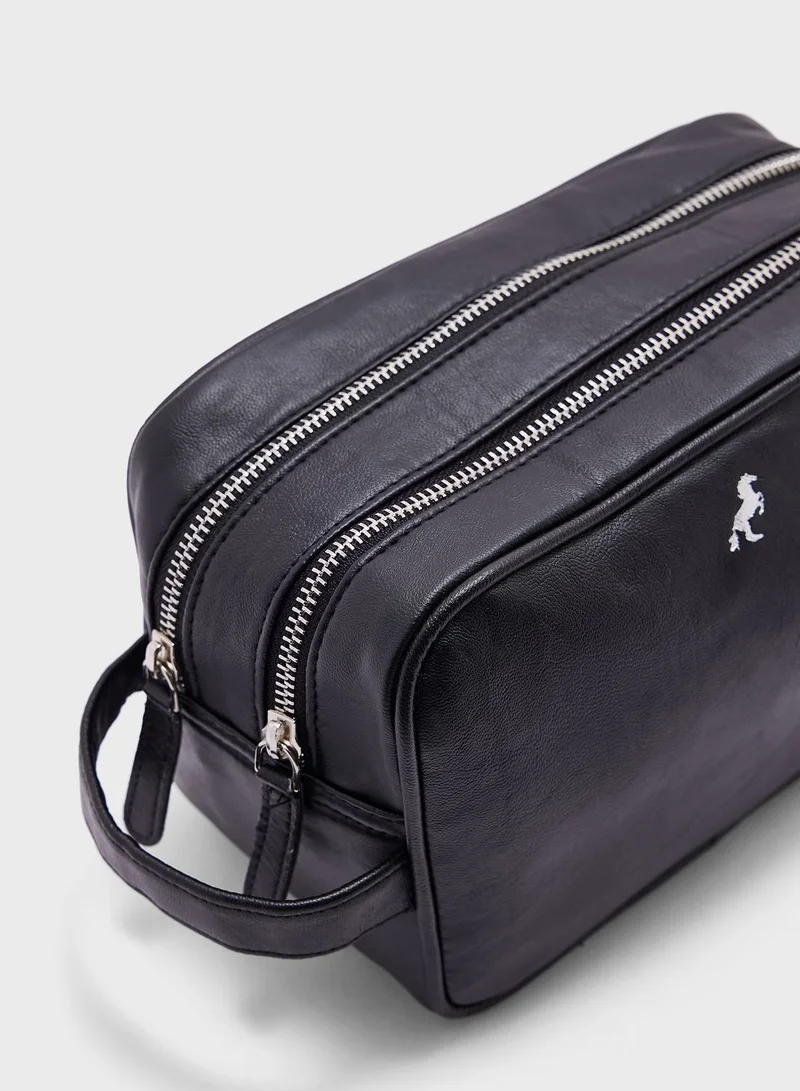 Robert Wood Dual Compartment Travel Toiletry Bag