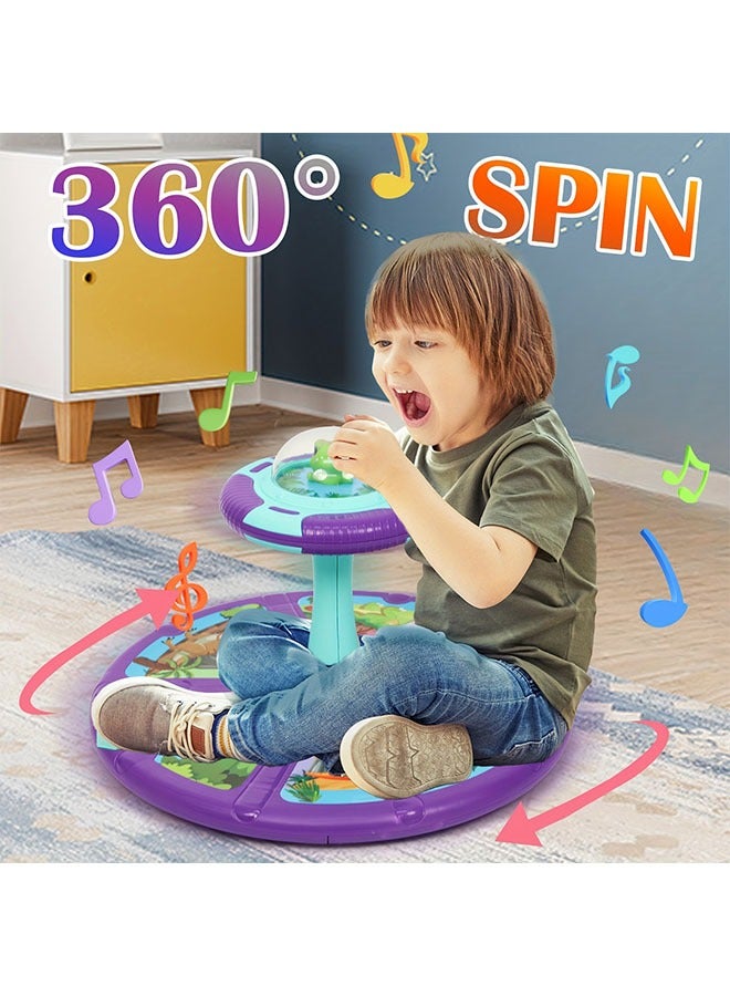 360° Rotating Toy | Musical Interactive Sensory Toy with Music and LED Flashlight, Suitable for Youngsters Aged 3, 4, 5 and 6 Years Old, Christmas/Halloween/Birthday Gift for Boys and Girls Over 18 Months Old - Image 1
