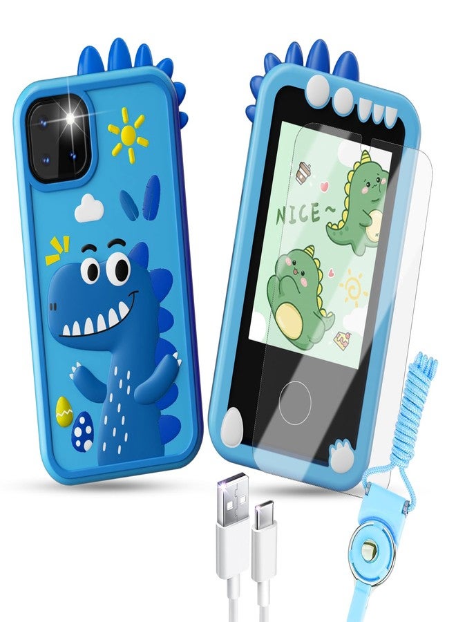 WINWEND Smart Phone for Kids, HD Dual Camera, Travel Toy, Preschool Learning Toy, Christmas & Birthday Gift for Girls & Boys 3-14, Blue - Image 1