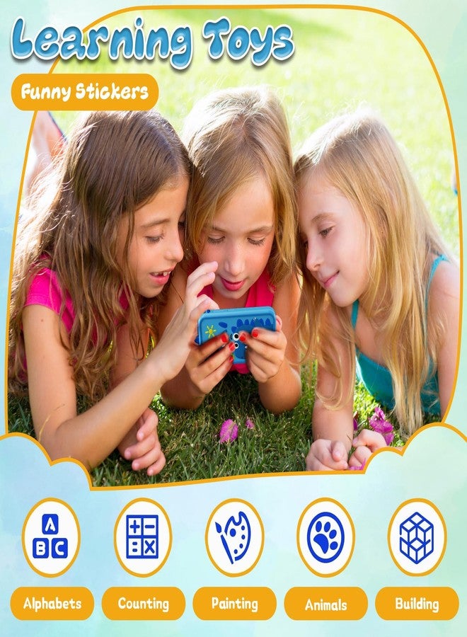 WINWEND Smart Phone for Kids, HD Dual Camera, Travel Toy, Preschool Learning Toy, Christmas & Birthday Gift for Girls & Boys 3-14, Blue - Image 5
