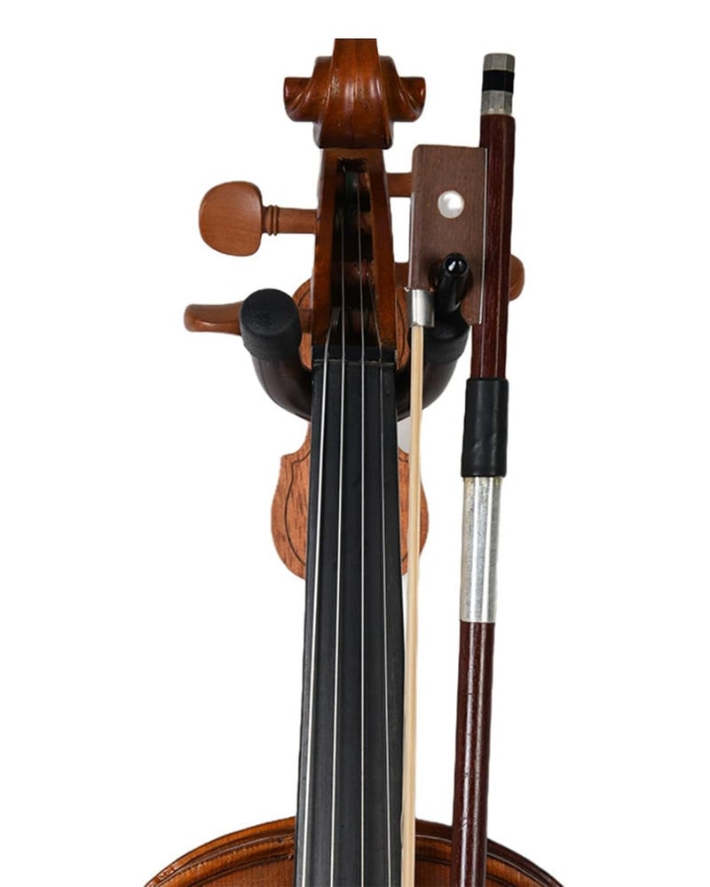 KalamkariX Violin Stand, Mahogany Wood Violin Hook with Hard Case, Adjustable Height for Musicians, Portable Foldable Design for Outdoor Use, Violin Accessories, Violin Musical Instrument Stander - Image 5